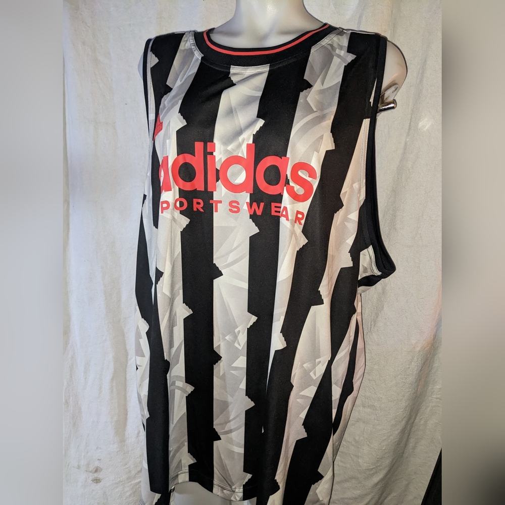 Adidas Sportswear Lightweight Loose-fit Two-tone Jersey, NWOT
